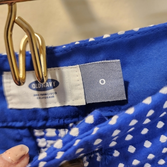 Old navy royal blue polka Dot short size 0 - Picture 3 of 7